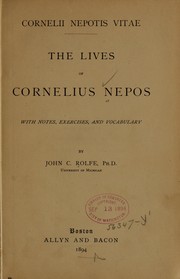 Cover of: Cornelii Nepotis Vitae by Cornelius Nepos