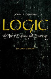 Cover of: Logic: the art of defining and reasoning.