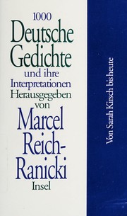 Cover of: 1000 Deutsche Gedichte und ihre Interpretationen, 10 Bde., Bd.1, Von Walther von der Vogelweide bis Matthias Claudius by 