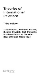 Cover of: Theories of international relations by Scott Burchill ... [et al.]