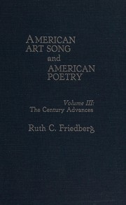 Cover of: American Art Song and American Poetry: Vol III