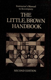 Cover of: Instructor's manual to accompany The Little, Brown handbook