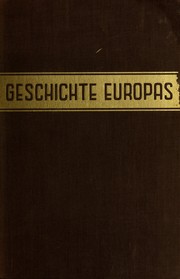 Cover of: Geschichte Europas im neunzehnten jahrhundert