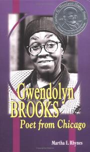 Cover of: Gwendolyn Brooks by Martha E. Rhynes