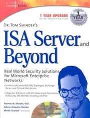 Dr. Tom Shinder's ISA server and beyond : real world security solutions for Microsoft enterprise networks