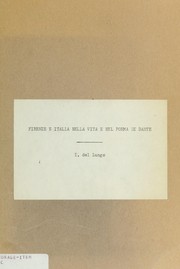 Cover of: Firenze e Italia nella vita e nel poema di Dante