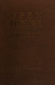 Cover of: Open house in New England