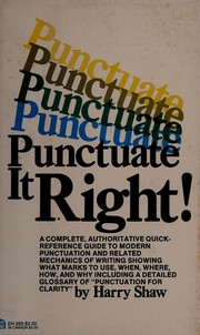 Cover of: Punctuate it right!