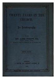 Cover of: Twenty years in the Church: An Autobiography by James Pycroft