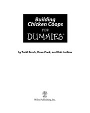 Cover of: Building Chicken Coops For Dummies