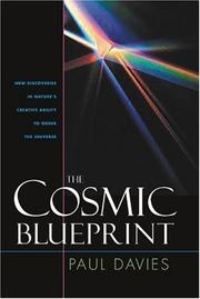 Cover of: The cosmic blueprint by P. C. W. Davies