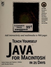 Cover of: Teach yourself JAVA for Macintosh in 21 days