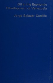 Cover of: Oil in the economic development of Venezuela