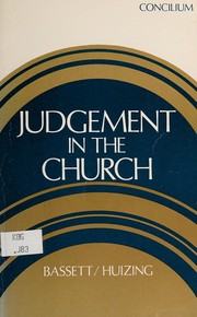 Cover of: Judgment in the church