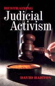 Cover of: Restraining Judicial Activism