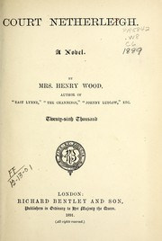 Cover of: Court Netherleigh by Mrs. Henry Wood