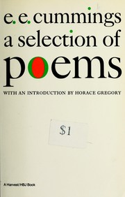 Cover of: E.E.Cummings: A Selection of Poems