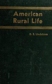 Cover of: American rural life: a textbook in sociology