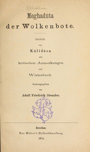 Cover of: Meghadûta der wolkenbote. by Kālidāsa