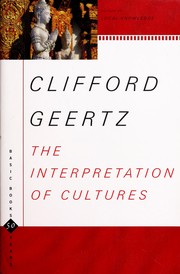 Cover of: The interpretation of cultures: selected essays