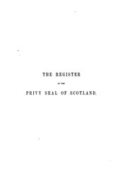 Registrum secreti sigilli regum Scotorum by Scotland