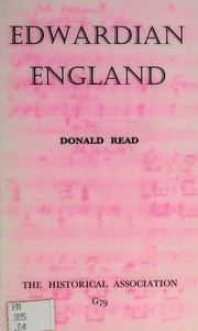 Cover of: Edwardian England.
