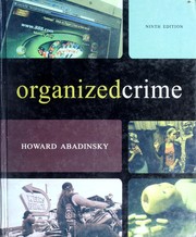 Cover of: Organized crime