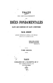 Cover of: Traité de l'enchaînement des idées fondamentales dans les sciences et dans l'histoire
