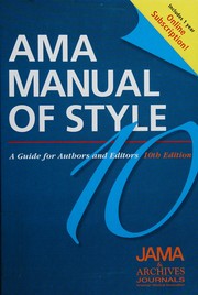 AMA manual of style by Cheryl Iverson