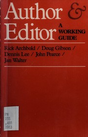 Cover of: Author Editor ** Book Periodicl