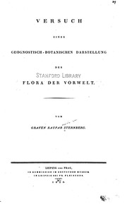 Cover of: Versuch einer geognostisch-botanischen Darstellung der Flora der Vorwelt