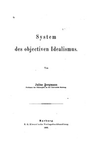 Cover of: System des Objectiven Idealismus