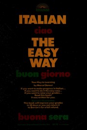 Cover of: Italian the easy way by Marcel Danesi