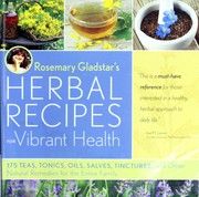 Cover of: Rosemary Gladstar's herbal recipes for vibrant health