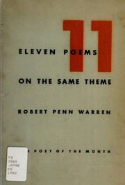 Cover of: Eleven poems on the same theme