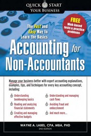Cover of: Accounting for non-accountants by Wayne A. Label