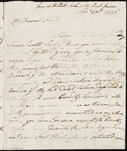 Letters to my dearest friend about capture of Forts Constitution, Lee, and Washington by Thomas Stanley