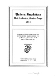 Cover of: Uniform Regulations: United States Marine Corps