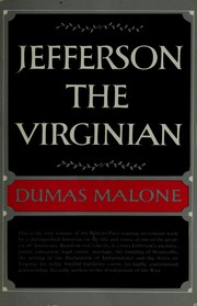 Cover of: Jefferson the Virginian by 