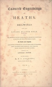 Cover of: Coloured engravings of heaths. by Henry Charles Andrews