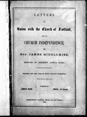 Letters on union with the Church of Scotland and on church independence