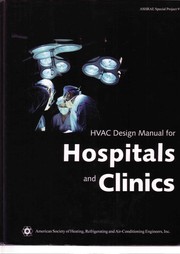 HVAC Design Manual for Hospitals and Clinics by ASHRAE