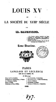 Cover of: Louis XV et la Societe du XVIII Siecle
