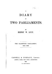 Cover of: A diary of two parliaments.