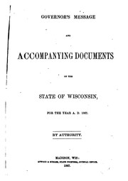 Cover of: Public Documents of the State of Wisconsin: Being the Reports of the Various ...