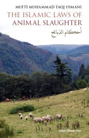 Cover of: The Islamic Laws of Animal Slaughter by Mufti Muhammad Taqi Usmani