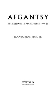 Afgantsy by Rodric Braithwaite