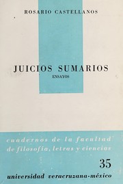 Cover of: Juicios sumarios: ensayos.