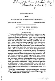 Cover of: A study of Rhus glabra