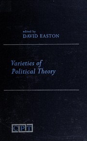 Cover of: Varieties of political theory.